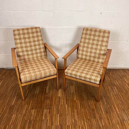 Set of 2 GDR Easy Chairs, 1960s