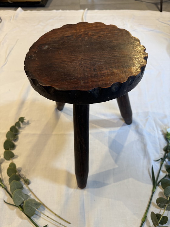 Image 1 of Rustic antique tripod stool