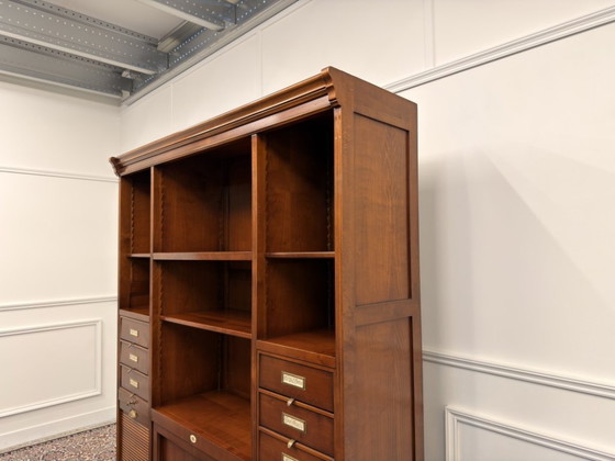 Italian Classic Assi D'Asolo Bookcase – Wood, Brass (photo 11 of 21)