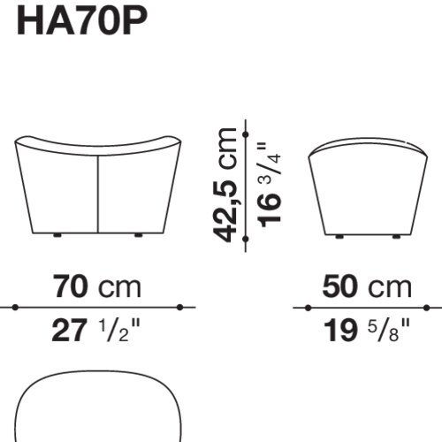 Image 1 of B&B Italia Harbor Laidback relax armchair with ottoman