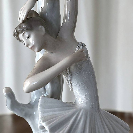 Image 1 of Lladro porseleinen lamp "Ballerina" (1969, Spanje - zeldzaam)
