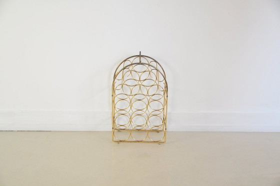 Image 1 of portabottiglie in metallo dorato