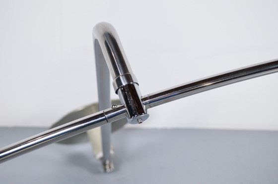 Image 1 of Large adjustable pendant light from the 1970s, chrome-plated steel, Perspex, Italy, FILVEM-VOGHERA, publisher