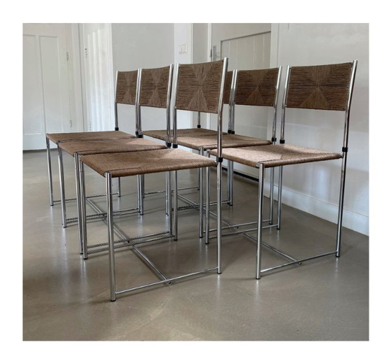 Image 1 of Juego de 6 sillas 'Paludis', Giandomenico Belotti para Alias, Italia, años 80
