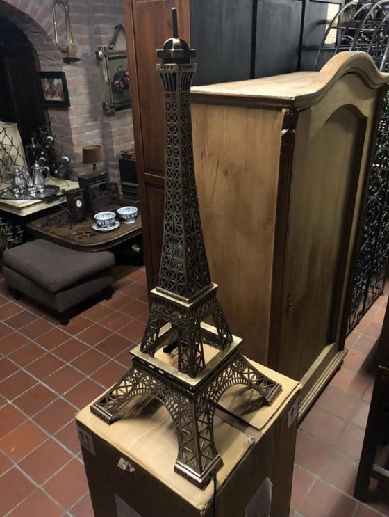 Image 1 of Neue Tafellampe Eichholtz Eiffel XXL in Kupfer Eiffeltoren 110 hoch