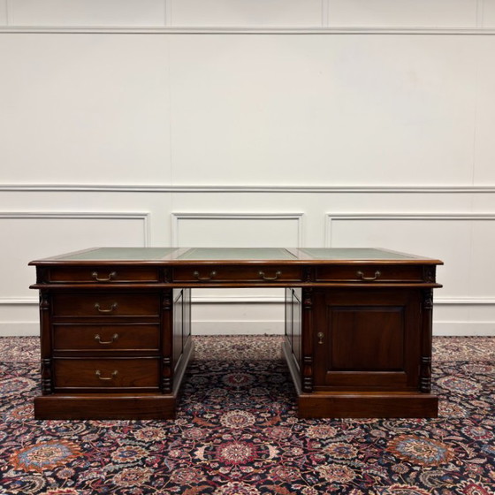 Grande Scrivania Classica Inglese – Scrivanie, Leather, Wood (photo 3 of 21)