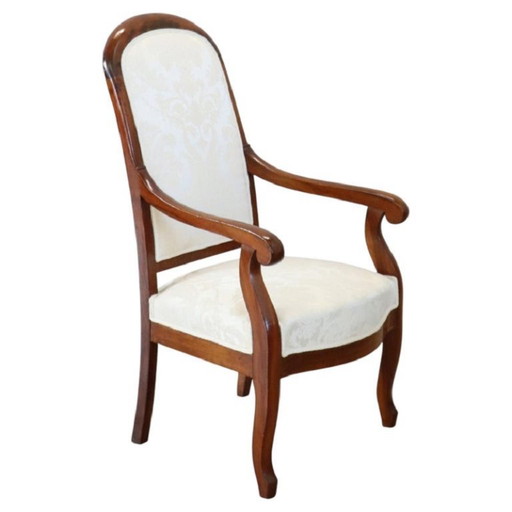 Antique armchair in walnut, Italy 19th century