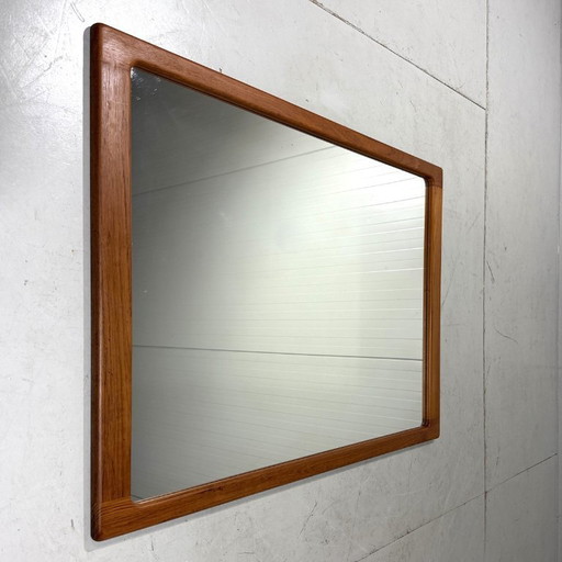 Silkeborg XL teak wall mirror, Denmark