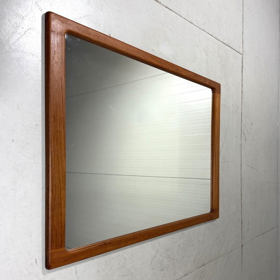 Image 1 of Silkeborg XL teak wall mirror, Denmark