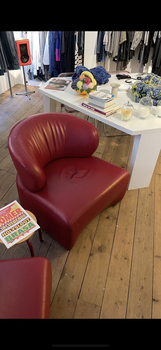 Image 1 of Ensemble de fauteuils rouges confortables