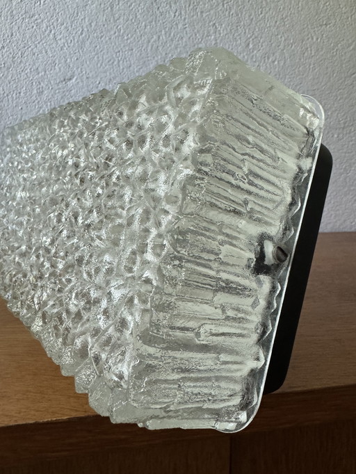 60s industrial-style holophane wall lamp