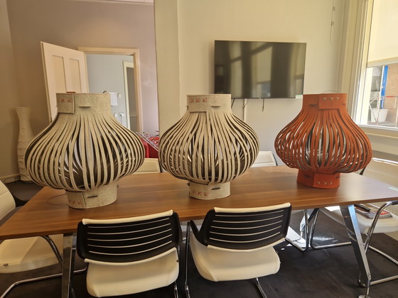 Image 1 of Buzzispace Lamps Felt Grey and Orange