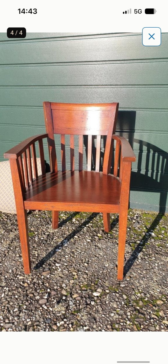 Image 1 of 4 Bannink jugendstil eetkamer armstoelen 