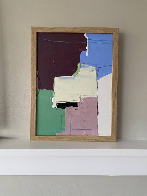 Image 1 of Abstract painting 30x40 including frame