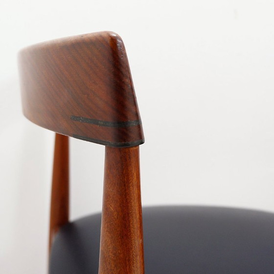 Image 1 of Juego de 4 sillas “rondette” de teca de Hans Olsen para Frem Røjle, 1950