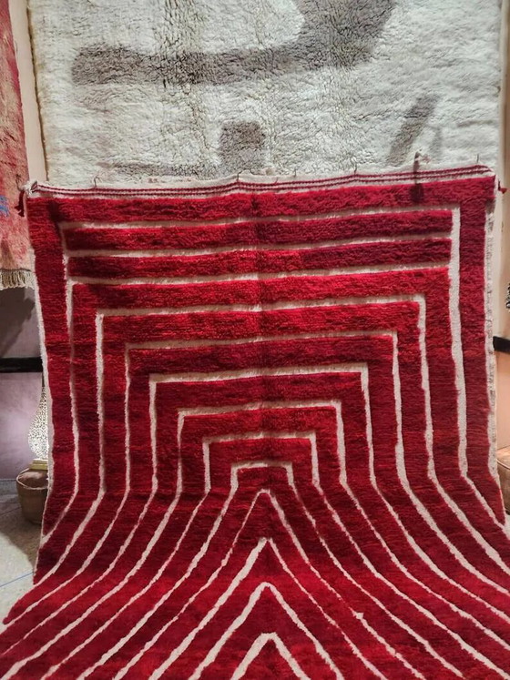 Gebroken wit Marokkaans vloerkleed met geometrische patronen, 200cm x 300cm – Vloerkleden en tapijten, Wool (photo 3 of 7)