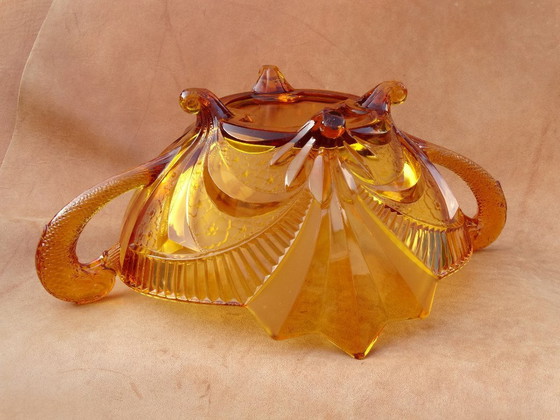Image 1 of Coupe art déco, original art nouveau, coupe en verre, coupe à fruits