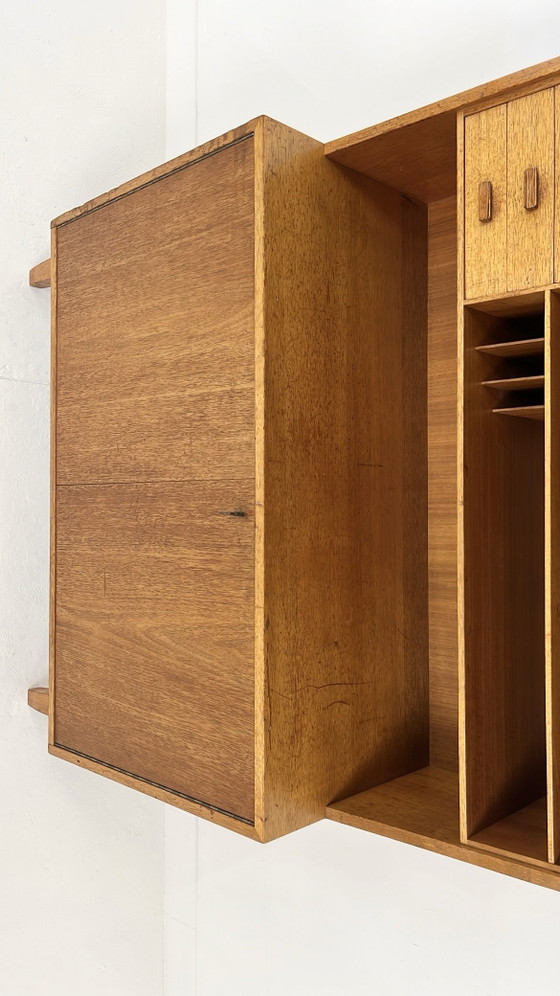 Swedish vintage teak veneer bookcase – Sideboard cabinet, Wood (photo 13 of 16)
