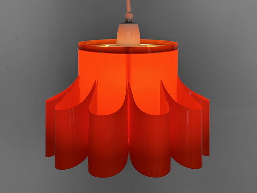 Lampe suspendue en feuille de plastique par Quality Systems, Danemark années 1970