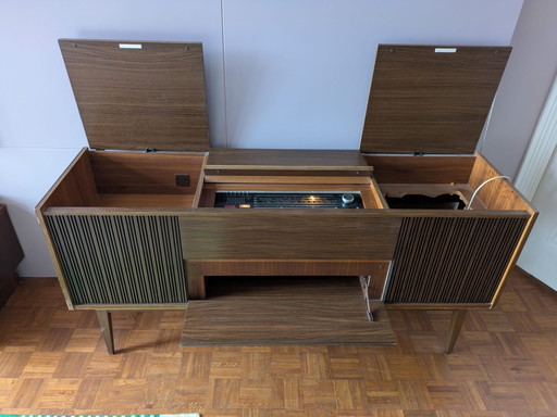Grundig Radiomeubel Kast vintage della metà del secolo
