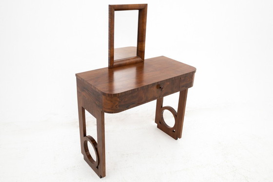 Image 1 of Tocador Art Decó con silla, Polonia, ca. 1930.
