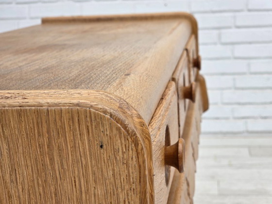 Image 1 of Cómoda danesa, década de 1970, madera de roble, original en buen estado.