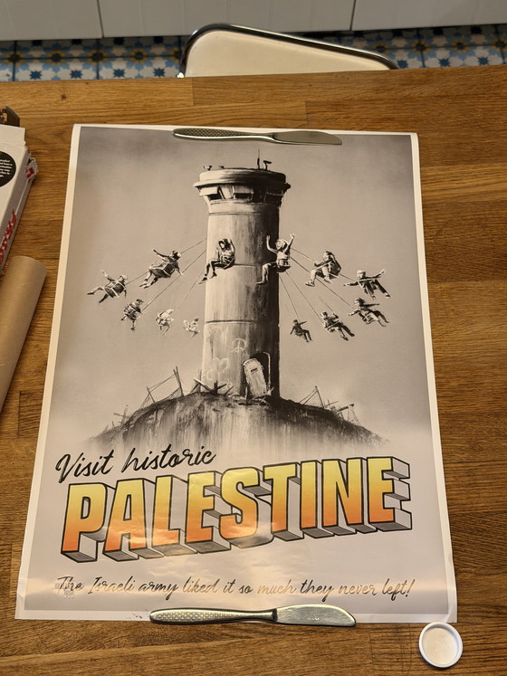 Image 1 of Banksy Walled off hotel Palestine original poster