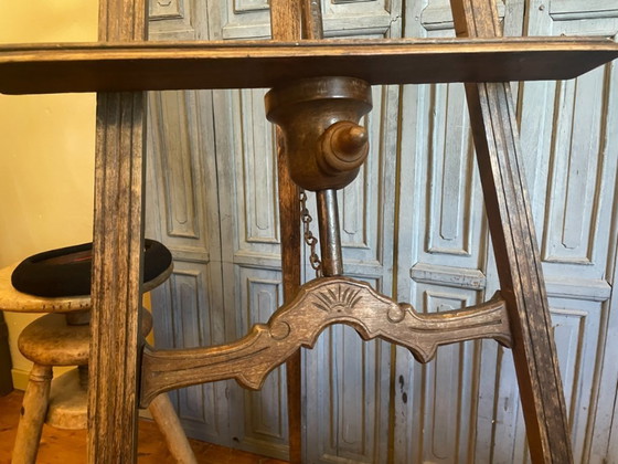 Image 1 of Painter's easel, stage easel, Rococo Revival style