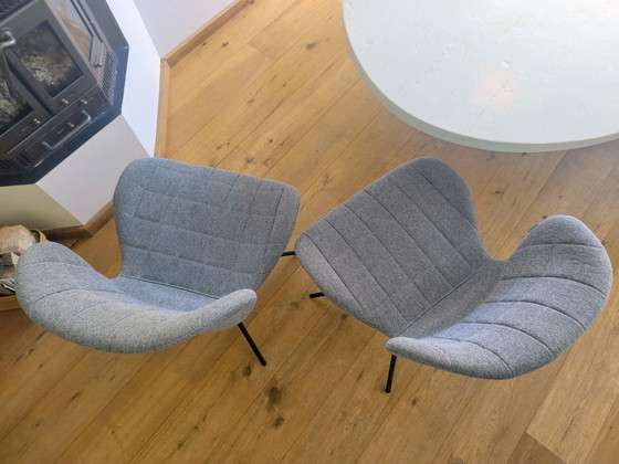 Zuiver OMG chairs grey, Dining chairs, Metal, Textile, Black (photo 3 of 7)
