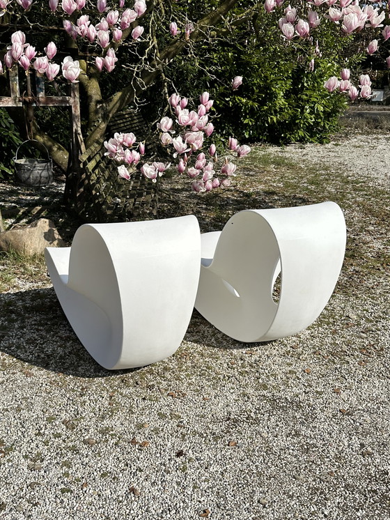 Image 1 of Magis Voido White Rocking Chair Rocking Chair 2 St