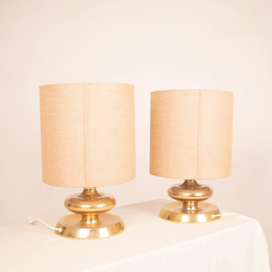Lampade da tavolo dorate di Luci Italia, 1970 – Vintage (photo 9 of 17)
