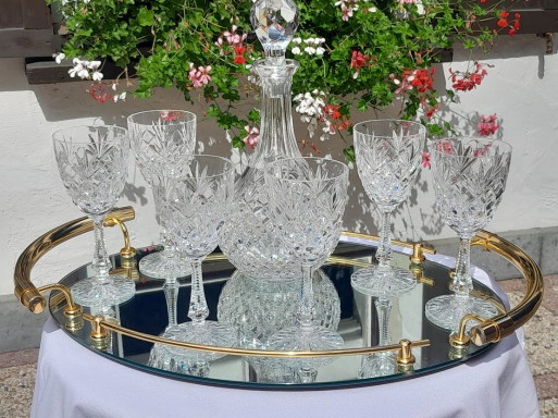 Bohemian Crystal Drink Set
