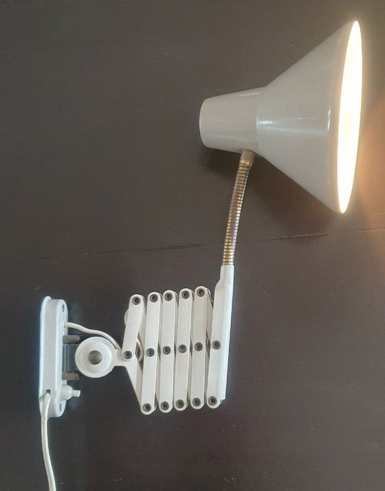 Image 1 of Vintage Scissor Lamp Hala Zeist - metal