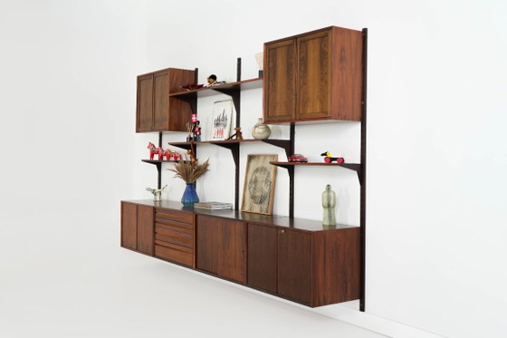 Modulaire stellingen van palissanderfineer van Poul Cadovius, Denemarken, jaren 70. – Wandkast, Mdf (photo 5 of 27)