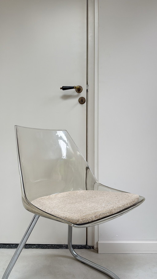 Chaise vintage en plastique Tacke Sitzmöbel