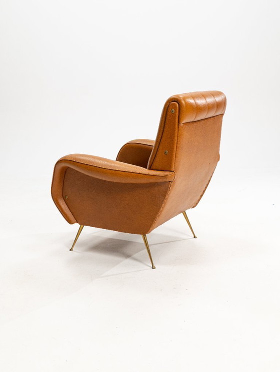 Image 1 of Italienischer Sessel im Stil von „Lady“ von Marco Zanuso für Arflex, 1950er Jahre