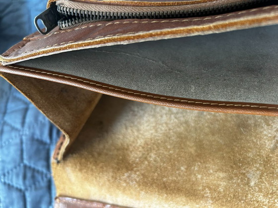 Image 1 of Sac en cuir, vintage, années 1960