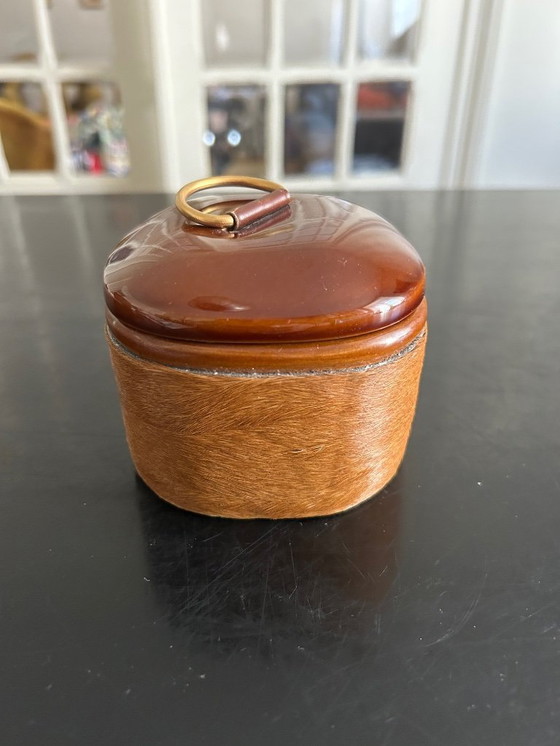 Image 1 of Scatola in ceramica e pelle Longchamp