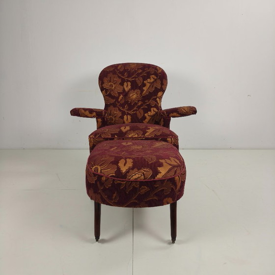Image 1 of Verstellbarer Relaxsessel aus dem frühen 20. Jahrhundert von Drevette L.M., ca. 1900-1920.