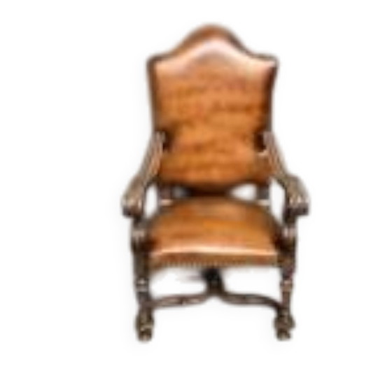 Antieke fauteuil uit de Renaissance – Leather (photo 2 of 7)