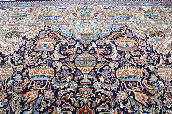 Image 1 of Tapis persan original noué à la main Kashmar Fein Paradise Design 411 X 307 cm Top Condition