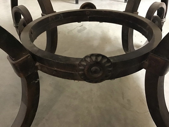 Image 1 of Table en marbre et en fer