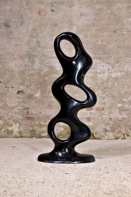 IKEA - Döman - Sculpture abstraite noire - Tony Almén - Peter Gest - années 1990