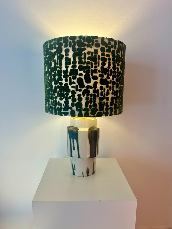 Image 1 of Set of 2 MCM Table Lamps: Upcycled one-of-a-kind pieces made from vases by Ditmar Urbach Keramik – Czech Republic