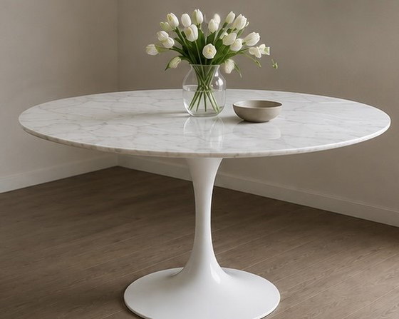 Image 1 of Reproduction Tulip Table - Good as new