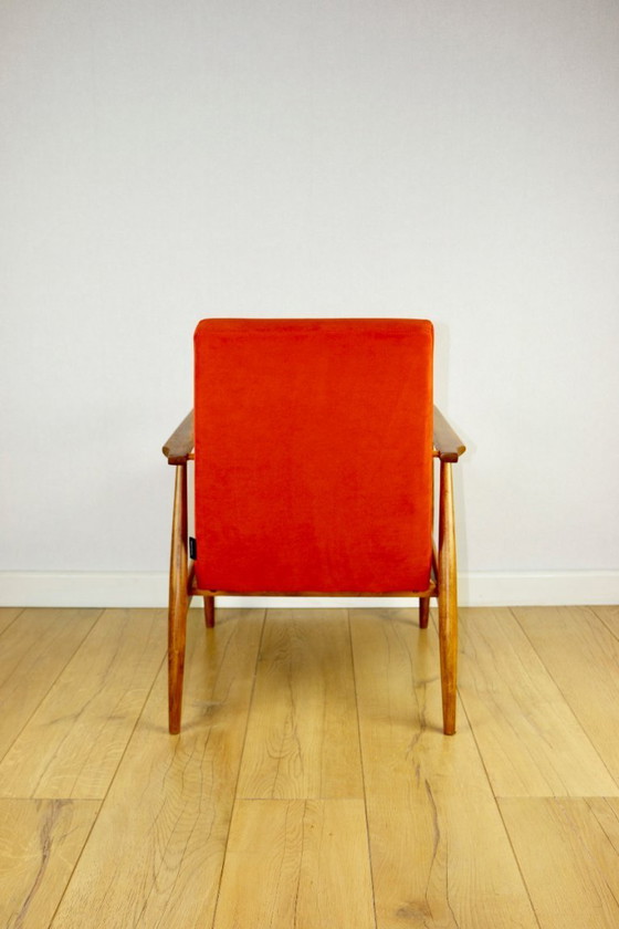 Image 1 of Fauteuil lounge Lis Orange par Henryk Lis, années 1970