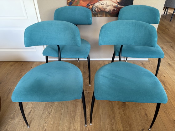 Image 1 of 4 vintage postmodern tripod Lande Artifort chairs