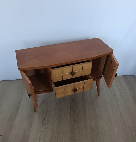 Mini commode JoKo années cinquante – Bois, Laiton (photo 7 of 10)
