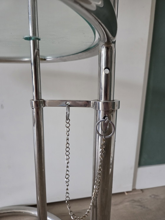 Vintage E1027 Table 1980 – Side tables, Glass, Metal (photo 4 of 8)