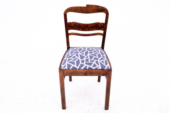 Image 1 of Tocador Art Decó de mediados del siglo XX con silla, Polonia.